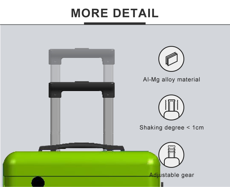 Imizigo 3 Igice gishyiraho ABS Spinner Suitcase_06