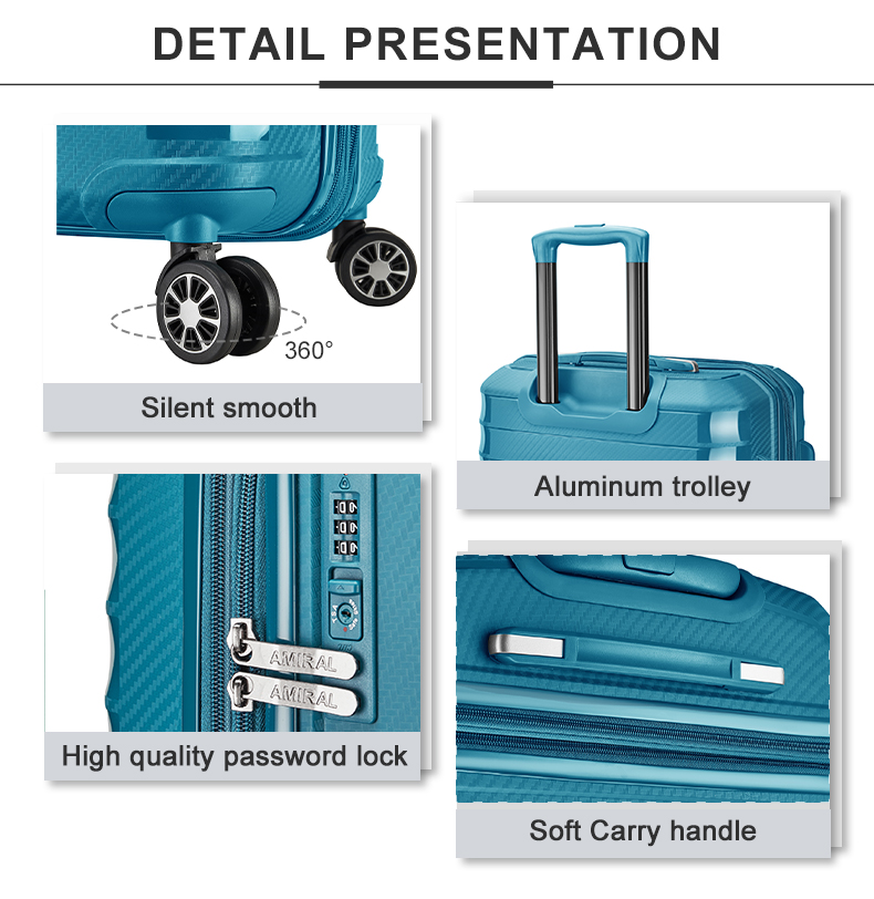 PP trolley non-breakable 3 Piece Expandable (7)